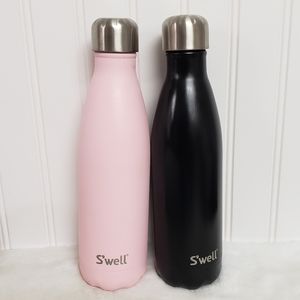Swell bottle Pink Stone Topaz black new